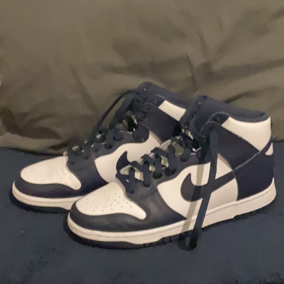 Midnight navy Nike dunks high - Picture 3 of 4